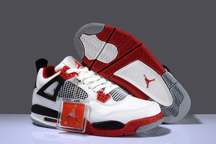 air jordan 4 blanc et rouge